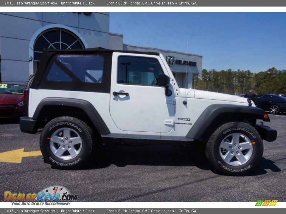 2015 Jeep Wrangler Sport 4x4 Bright White / Black Photo #8