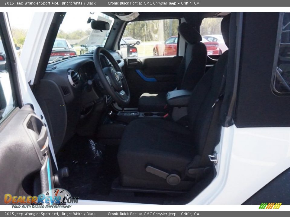 2015 Jeep Wrangler Sport 4x4 Bright White / Black Photo #9