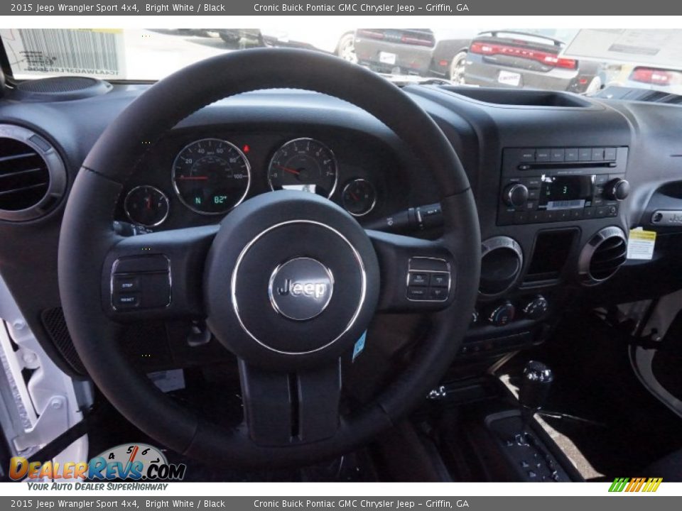 2015 Jeep Wrangler Sport 4x4 Bright White / Black Photo #10