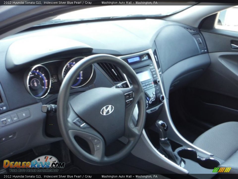 2012 Hyundai Sonata GLS Iridescent Silver Blue Pearl / Gray Photo #11