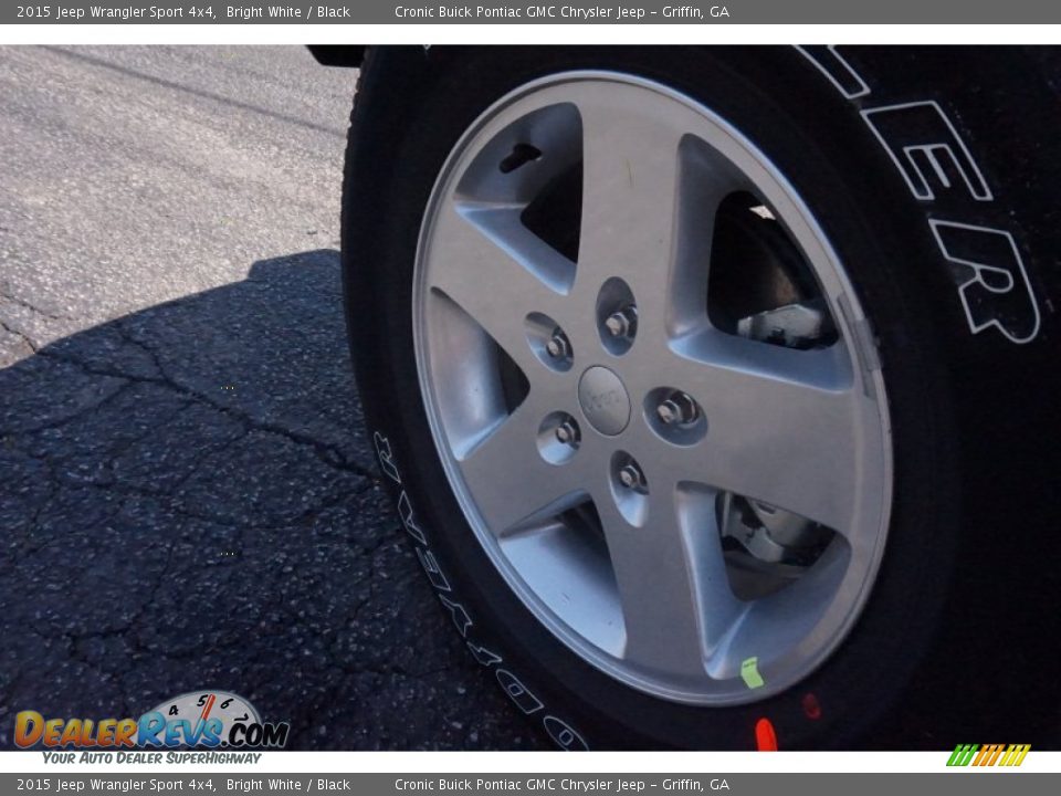 2015 Jeep Wrangler Sport 4x4 Bright White / Black Photo #12