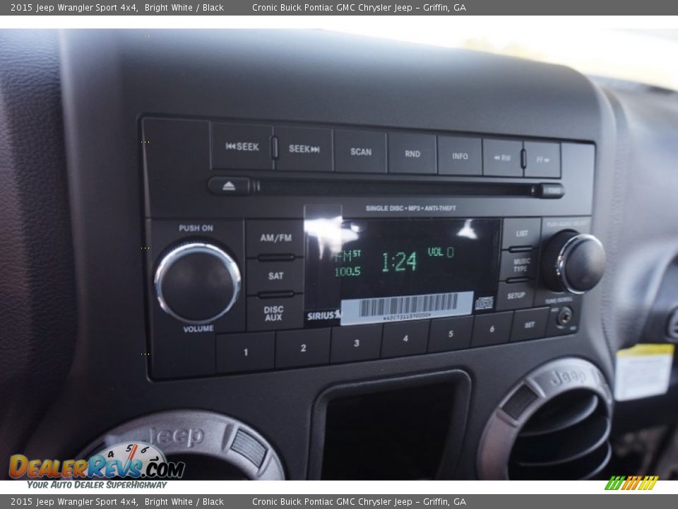 2015 Jeep Wrangler Sport 4x4 Bright White / Black Photo #15