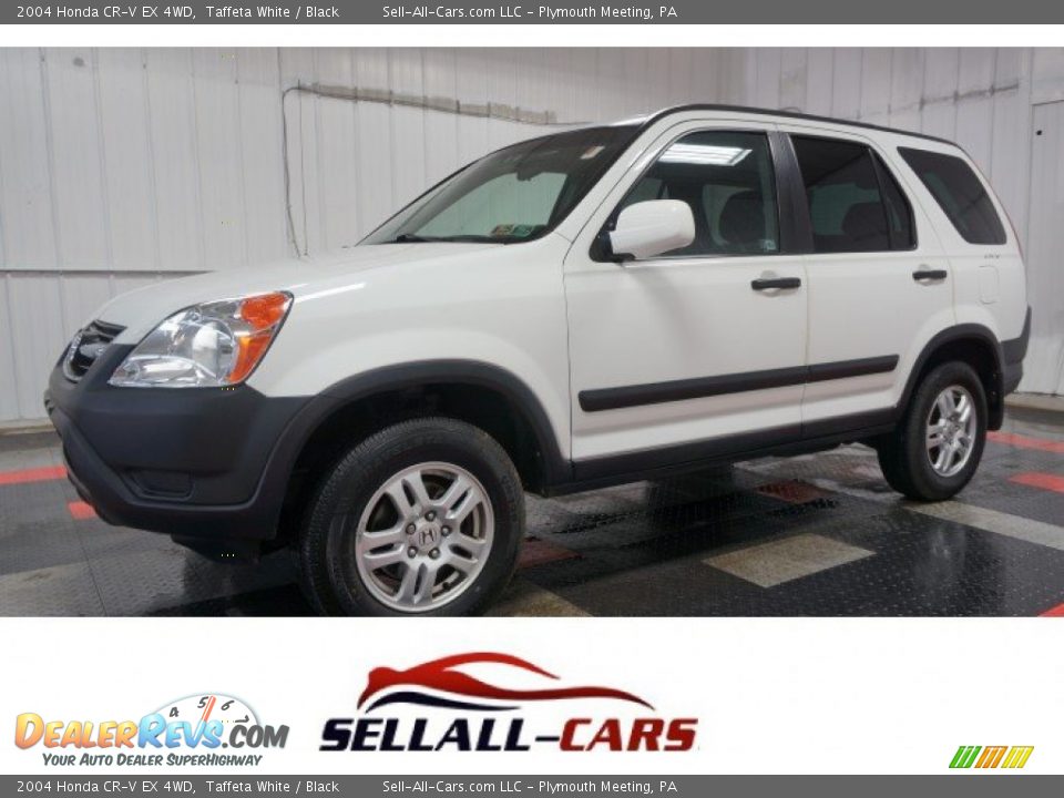 2004 Honda CR-V EX 4WD Taffeta White / Black Photo #1