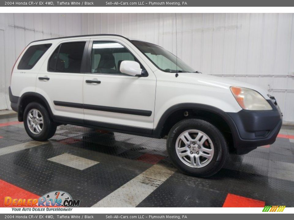 2004 Honda CR-V EX 4WD Taffeta White / Black Photo #6