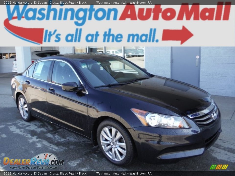 2012 Honda Accord EX Sedan Crystal Black Pearl / Black Photo #1