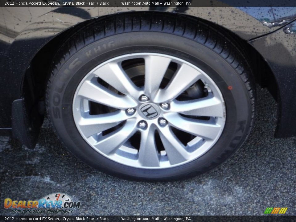 2012 Honda Accord EX Sedan Crystal Black Pearl / Black Photo #3