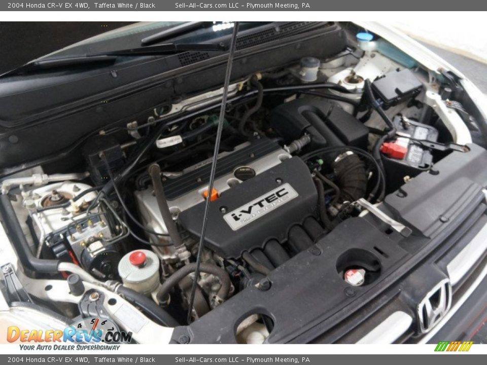 2004 Honda CR-V EX 4WD Taffeta White / Black Photo #33