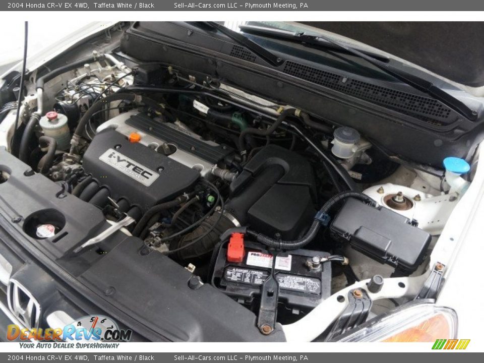 2004 Honda CR-V EX 4WD Taffeta White / Black Photo #34
