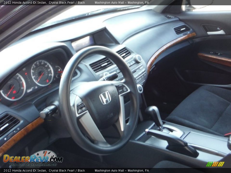2012 Honda Accord EX Sedan Crystal Black Pearl / Black Photo #10