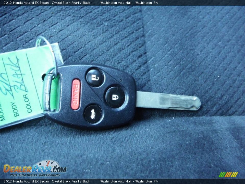 2012 Honda Accord EX Sedan Crystal Black Pearl / Black Photo #17