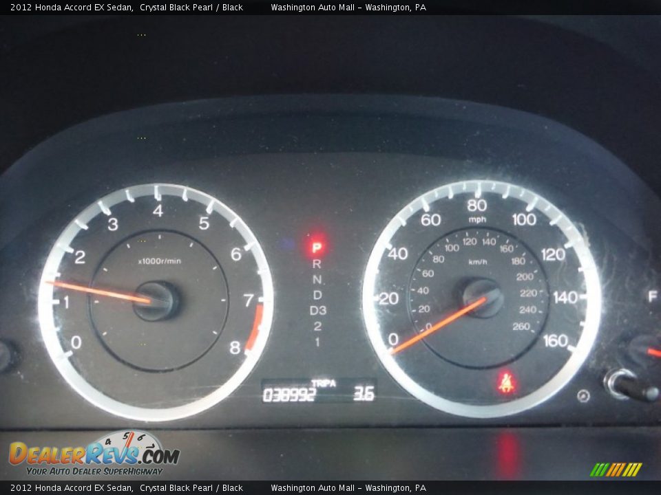 2012 Honda Accord EX Sedan Crystal Black Pearl / Black Photo #20