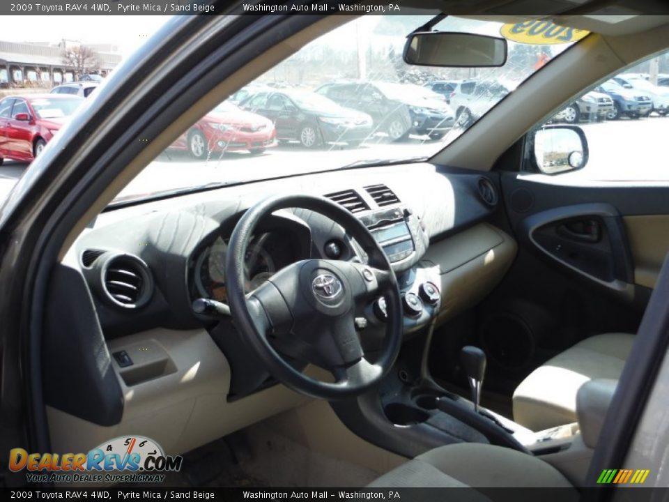 2009 Toyota RAV4 4WD Pyrite Mica / Sand Beige Photo #12