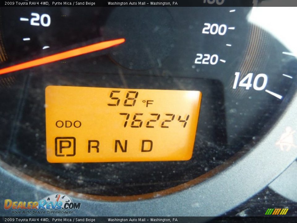 2009 Toyota RAV4 4WD Pyrite Mica / Sand Beige Photo #19