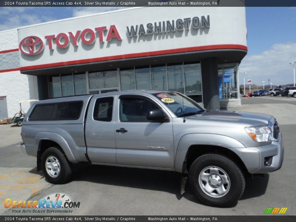 2014 Toyota Tacoma SR5 Access Cab 4x4 Silver Sky Metallic / Graphite Photo #2