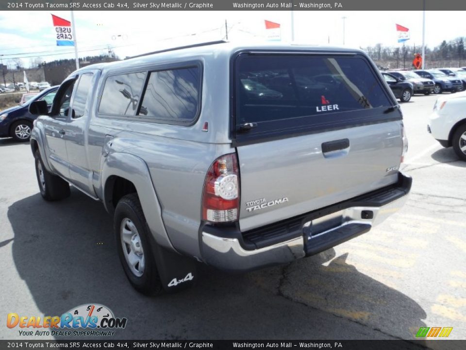 2014 Toyota Tacoma SR5 Access Cab 4x4 Silver Sky Metallic / Graphite Photo #7