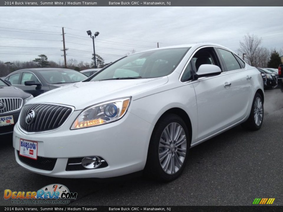 2014 Buick Verano Summit White / Medium Titanium Photo #1
