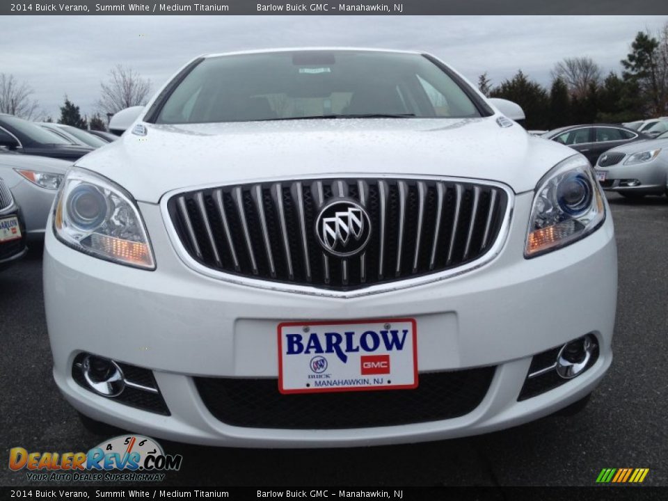 2014 Buick Verano Summit White / Medium Titanium Photo #2