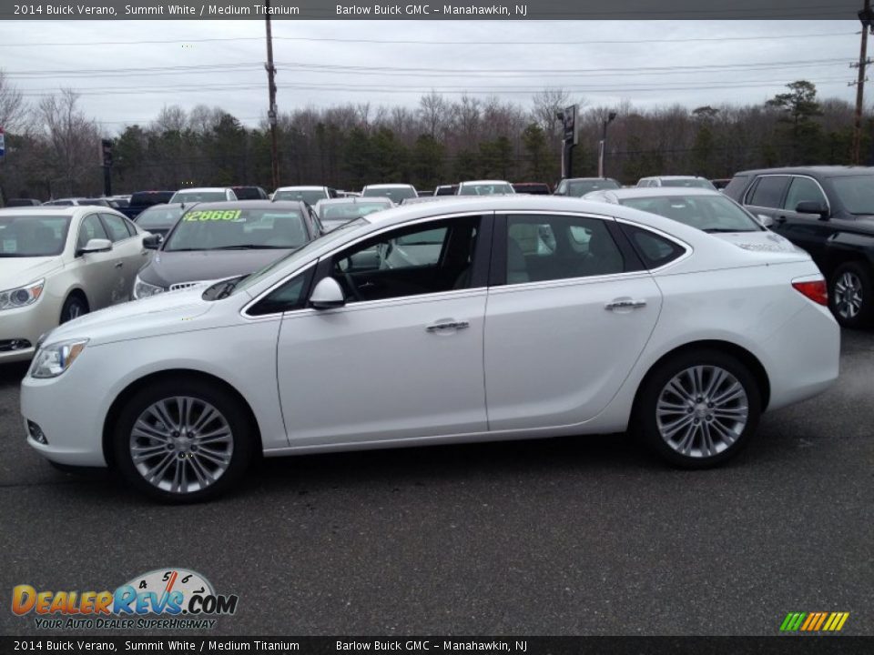 2014 Buick Verano Summit White / Medium Titanium Photo #3