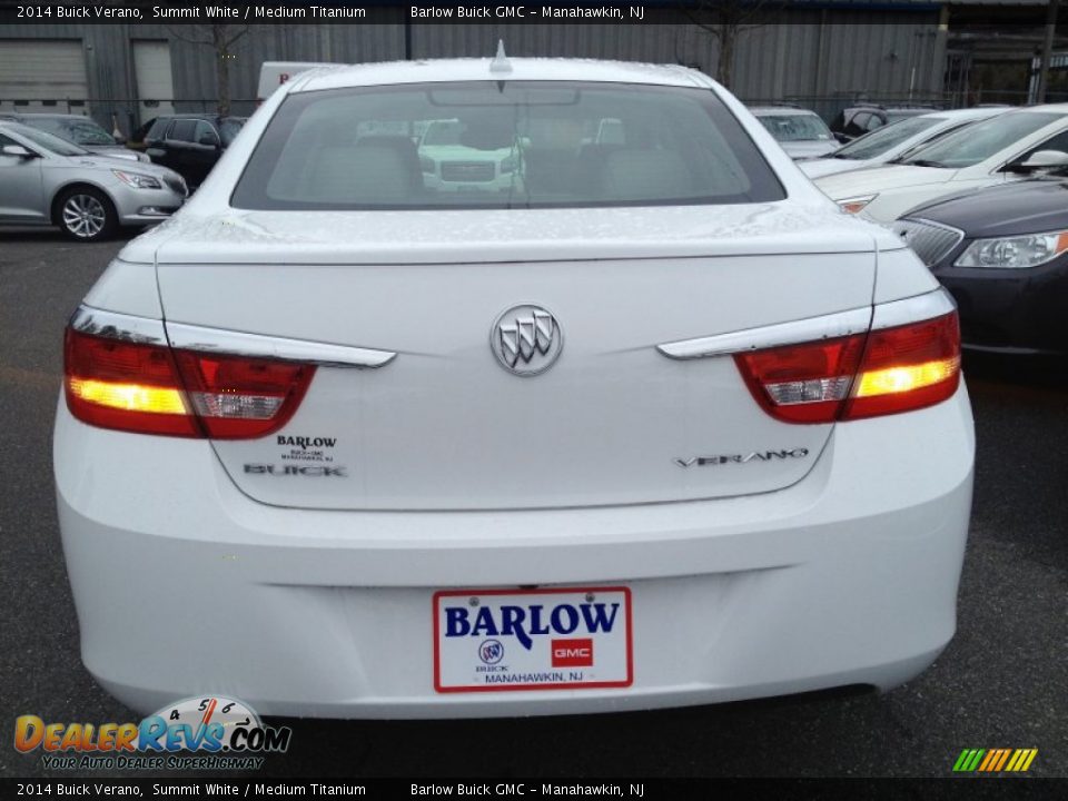 2014 Buick Verano Summit White / Medium Titanium Photo #5
