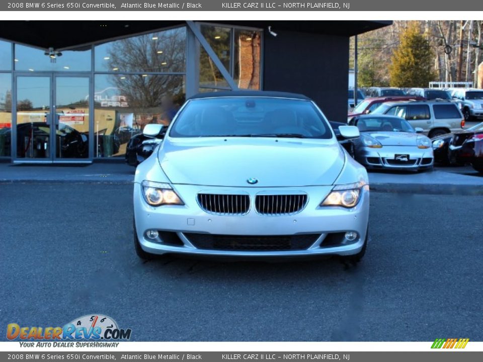 2008 BMW 6 Series 650i Convertible Atlantic Blue Metallic / Black Photo #2