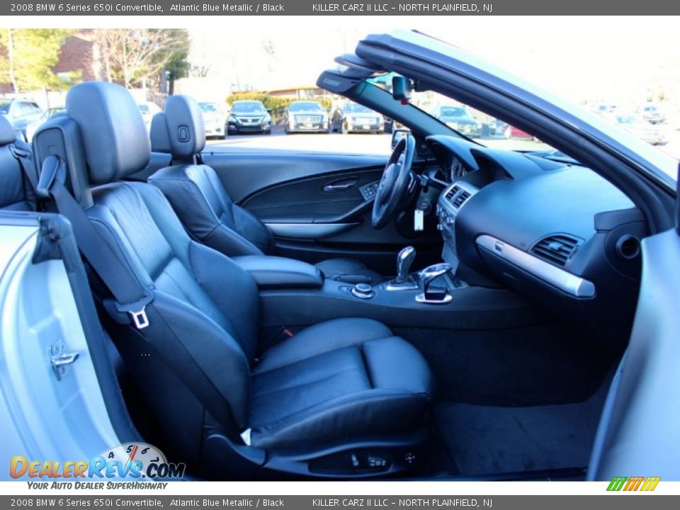 2008 BMW 6 Series 650i Convertible Atlantic Blue Metallic / Black Photo #24