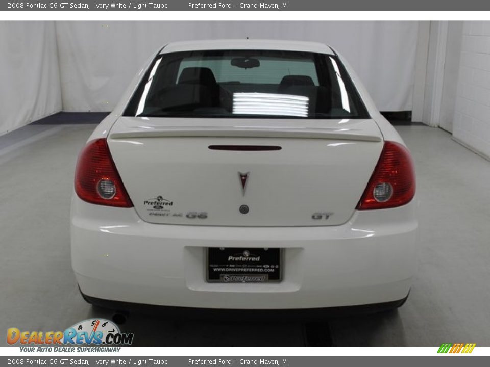 2008 Pontiac G6 GT Sedan Ivory White / Light Taupe Photo #5