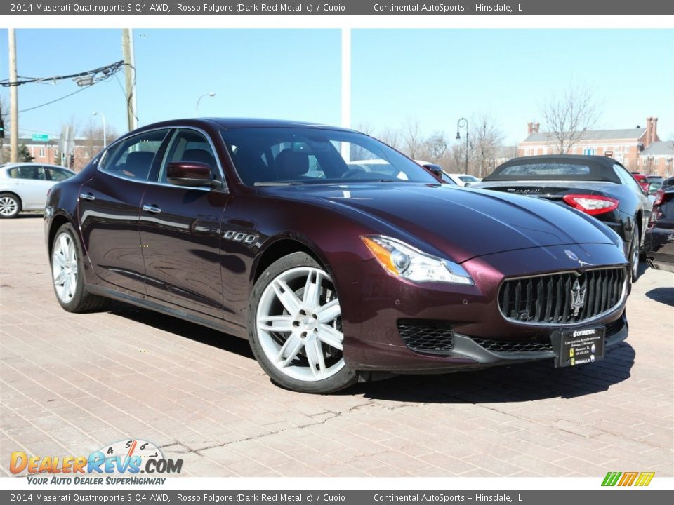 2014 Maserati Quattroporte S Q4 AWD Rosso Folgore (Dark Red Metallic) / Cuoio Photo #1