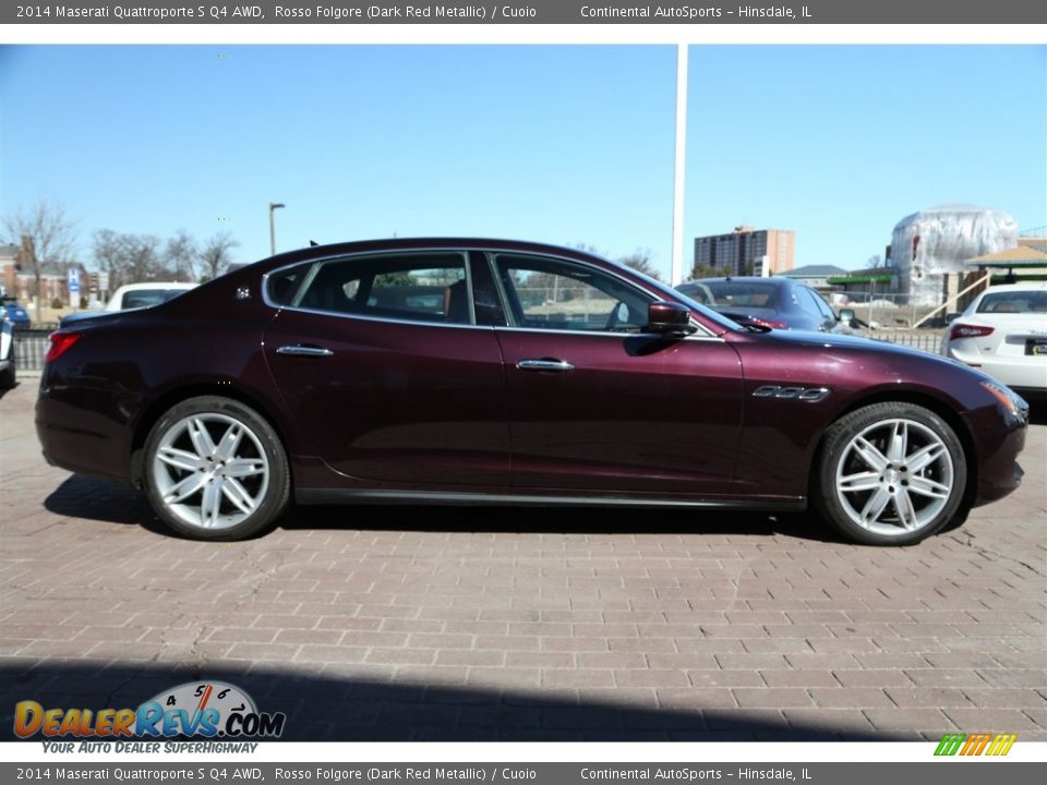 2014 Maserati Quattroporte S Q4 AWD Rosso Folgore (Dark Red Metallic) / Cuoio Photo #2