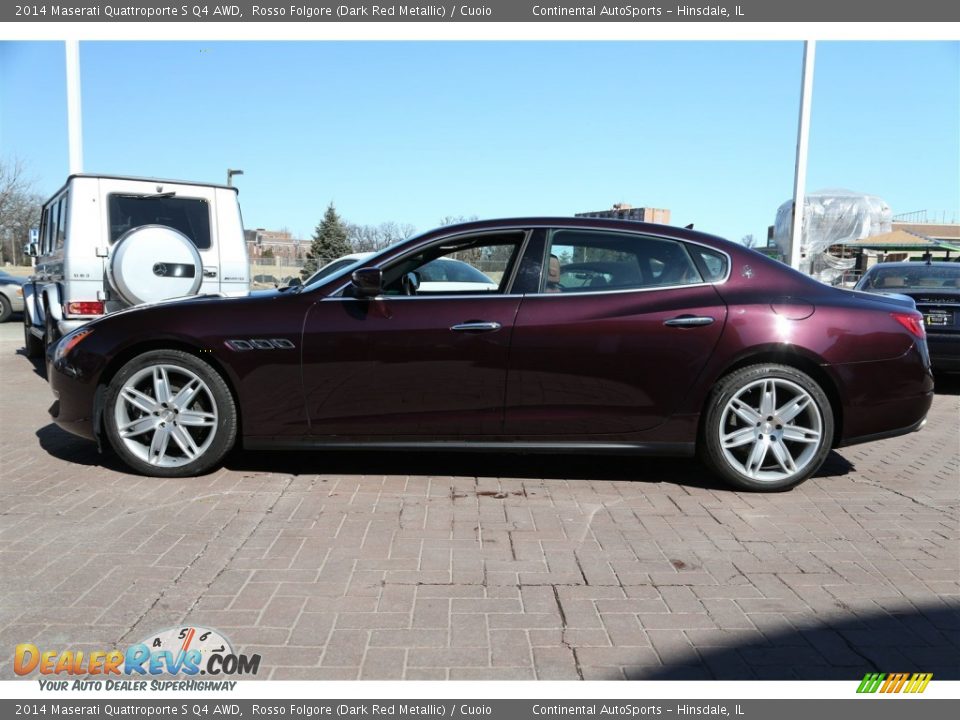 2014 Maserati Quattroporte S Q4 AWD Rosso Folgore (Dark Red Metallic) / Cuoio Photo #5