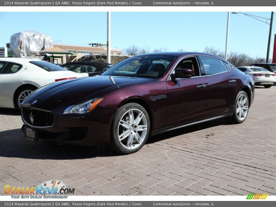 2014 Maserati Quattroporte S Q4 AWD Rosso Folgore (Dark Red Metallic) / Cuoio Photo #6