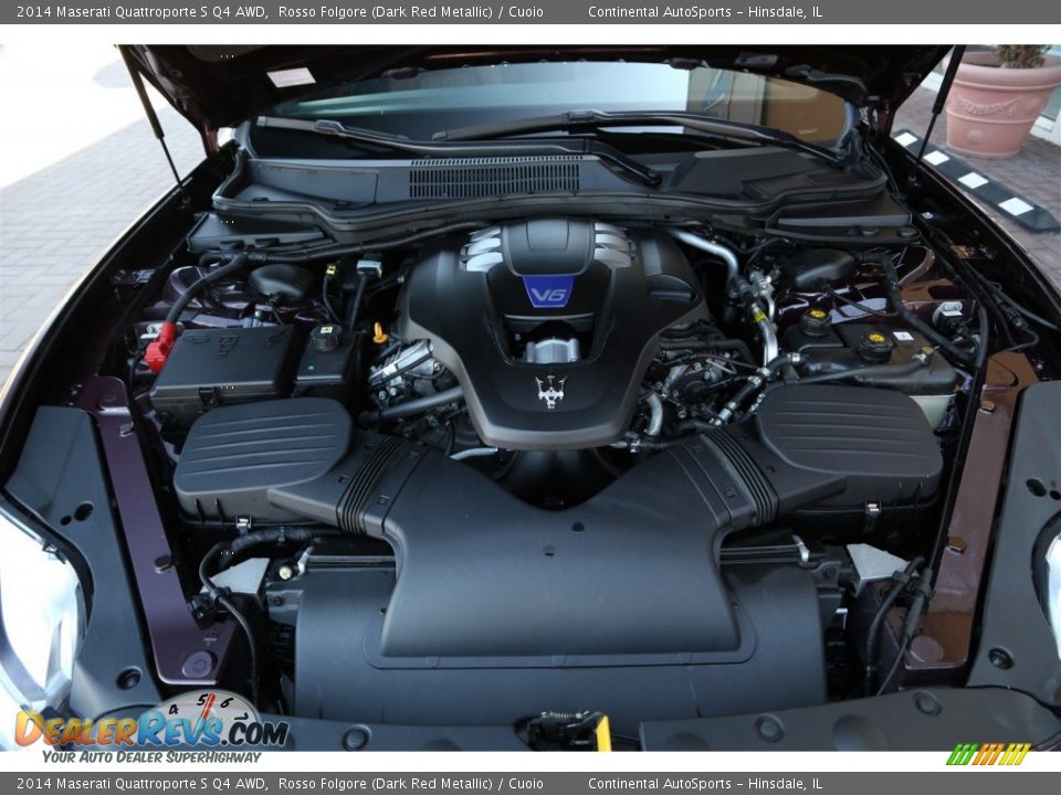 2014 Maserati Quattroporte S Q4 AWD Rosso Folgore (Dark Red Metallic) / Cuoio Photo #8
