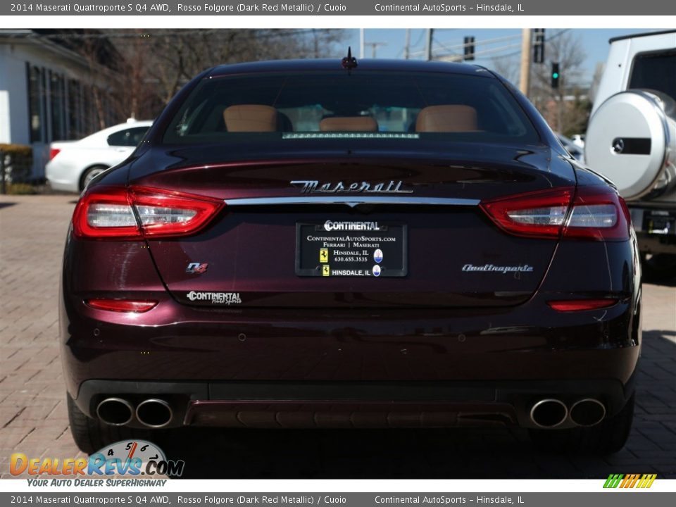 2014 Maserati Quattroporte S Q4 AWD Rosso Folgore (Dark Red Metallic) / Cuoio Photo #9