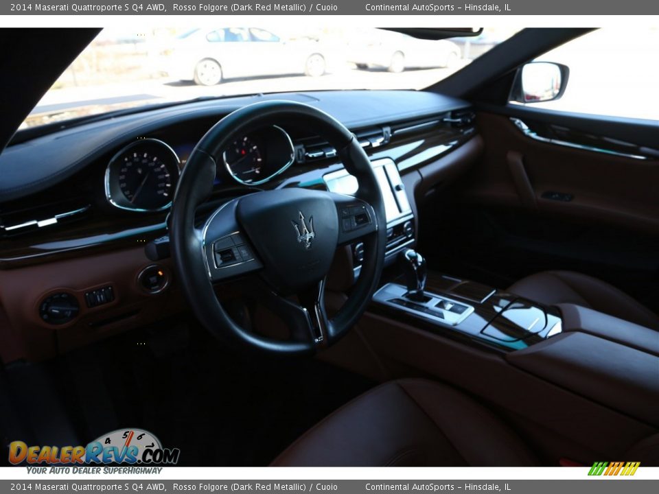 2014 Maserati Quattroporte S Q4 AWD Rosso Folgore (Dark Red Metallic) / Cuoio Photo #13