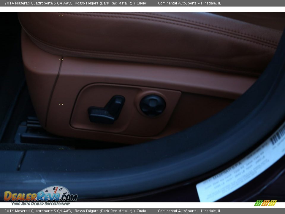 2014 Maserati Quattroporte S Q4 AWD Rosso Folgore (Dark Red Metallic) / Cuoio Photo #15