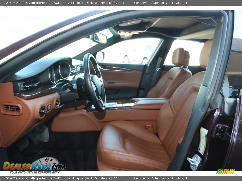 2014 Maserati Quattroporte S Q4 AWD Rosso Folgore (Dark Red Metallic) / Cuoio Photo #17