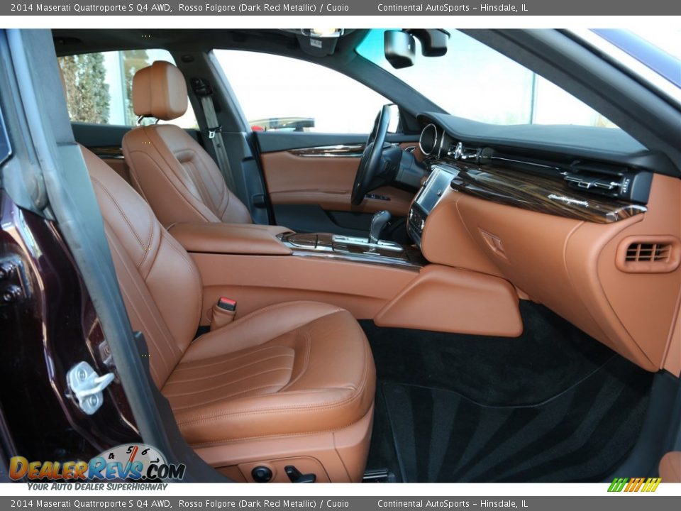 2014 Maserati Quattroporte S Q4 AWD Rosso Folgore (Dark Red Metallic) / Cuoio Photo #21