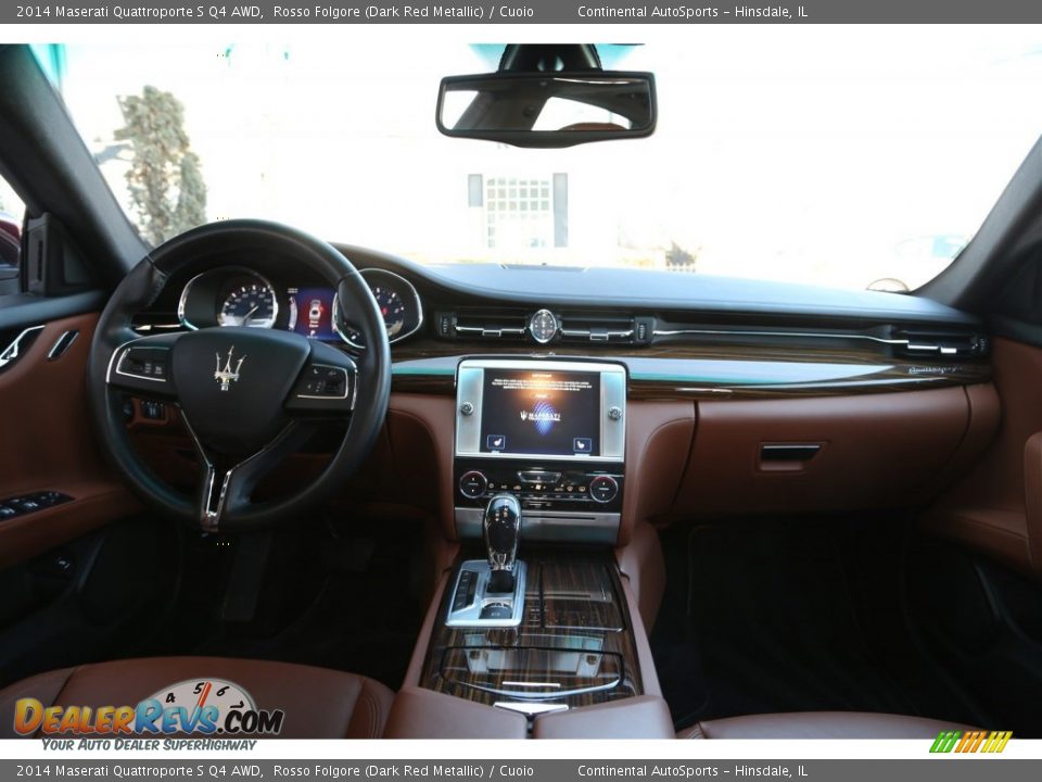 2014 Maserati Quattroporte S Q4 AWD Rosso Folgore (Dark Red Metallic) / Cuoio Photo #22