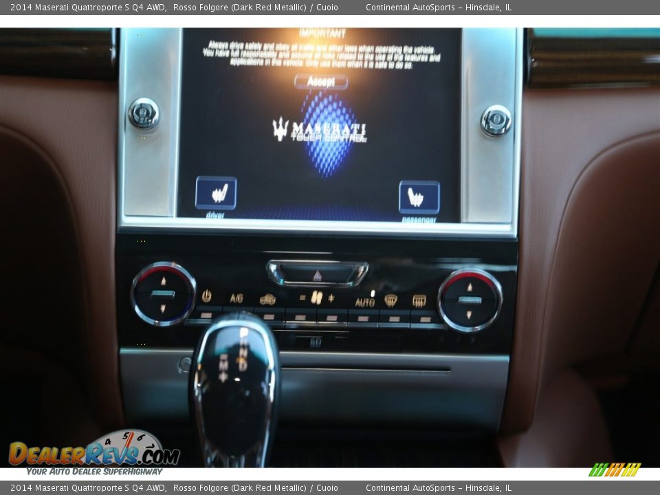 2014 Maserati Quattroporte S Q4 AWD Rosso Folgore (Dark Red Metallic) / Cuoio Photo #24