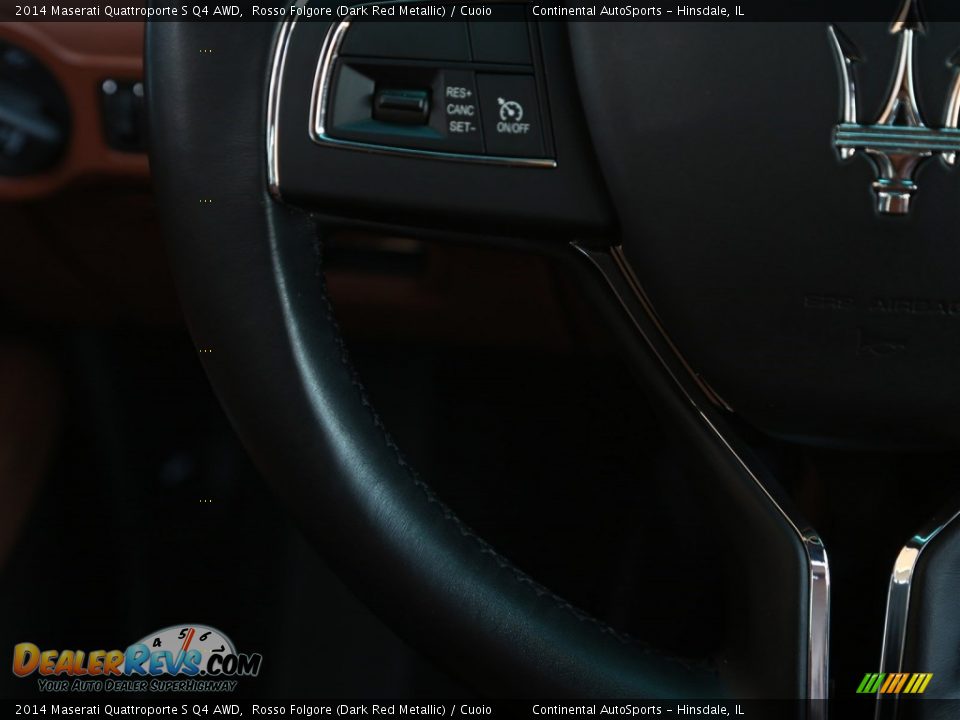 2014 Maserati Quattroporte S Q4 AWD Rosso Folgore (Dark Red Metallic) / Cuoio Photo #27