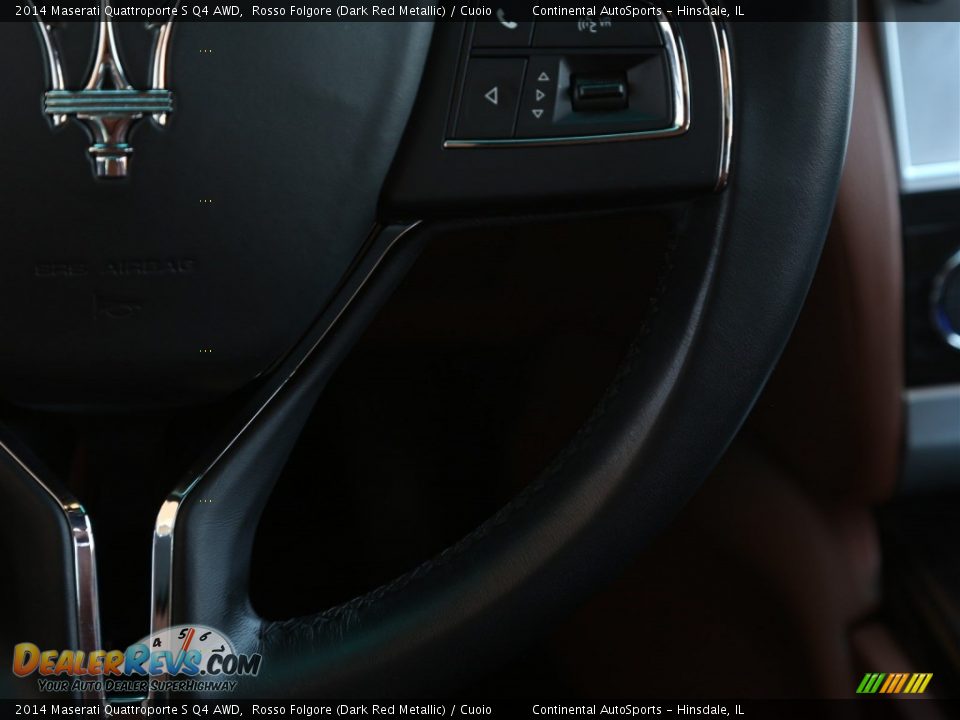 2014 Maserati Quattroporte S Q4 AWD Rosso Folgore (Dark Red Metallic) / Cuoio Photo #28