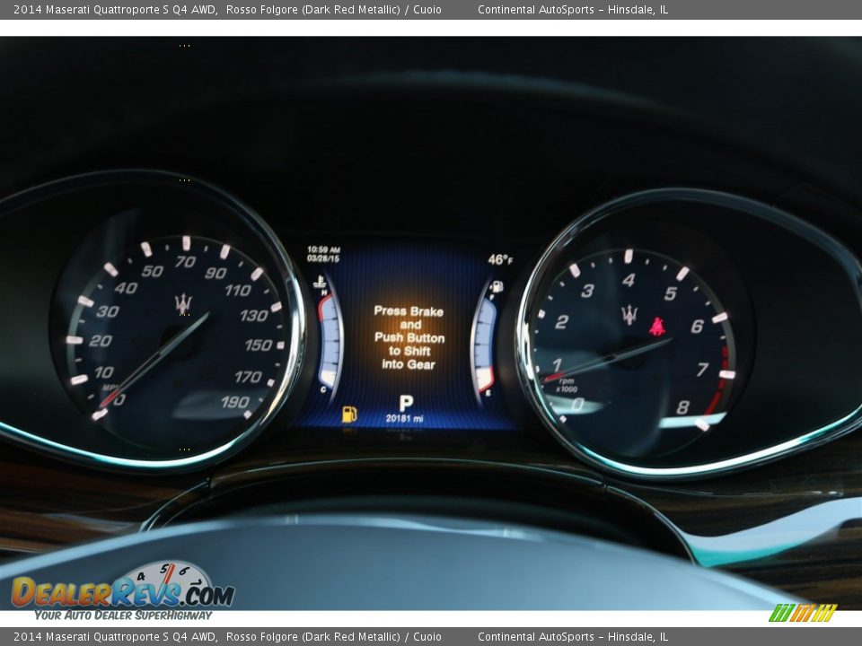 2014 Maserati Quattroporte S Q4 AWD Rosso Folgore (Dark Red Metallic) / Cuoio Photo #29