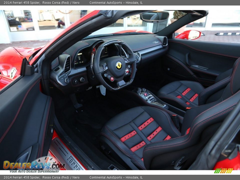 Nero Interior - 2014 Ferrari 458 Spider Photo #11