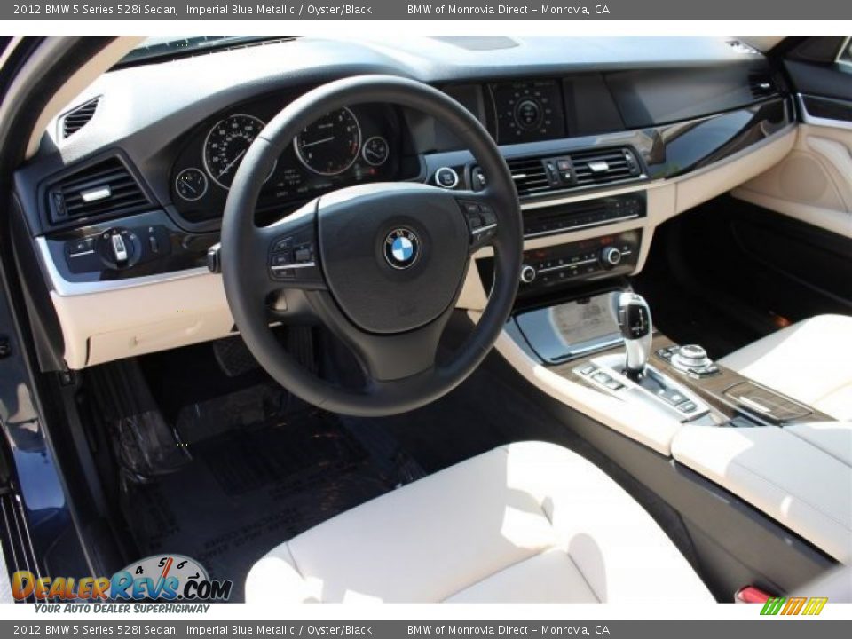 2012 BMW 5 Series 528i Sedan Imperial Blue Metallic / Oyster/Black Photo #9