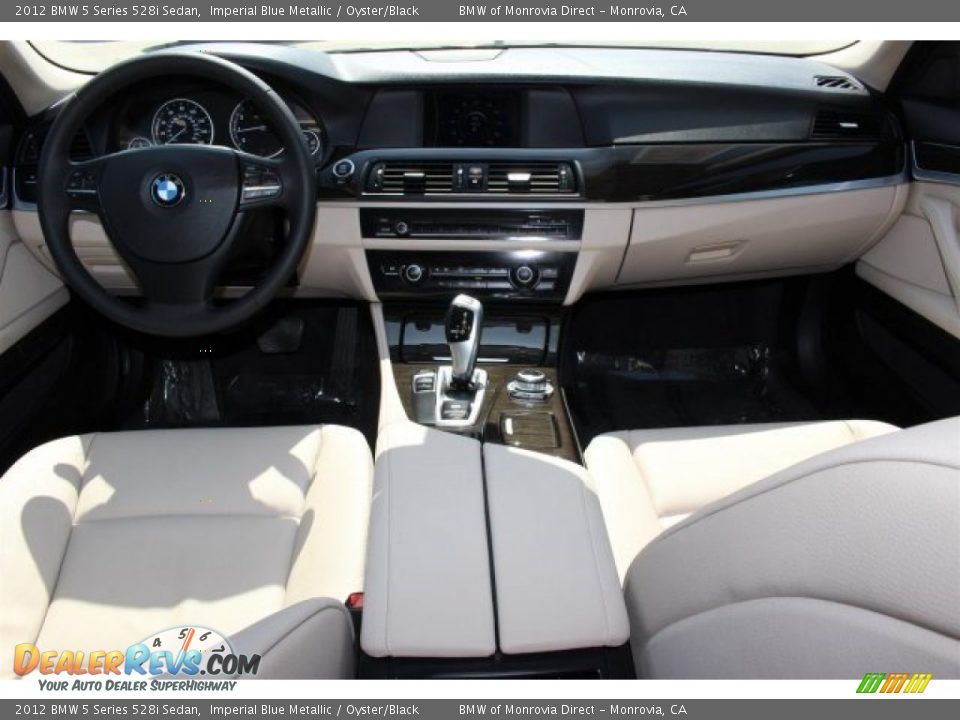 2012 BMW 5 Series 528i Sedan Imperial Blue Metallic / Oyster/Black Photo #10