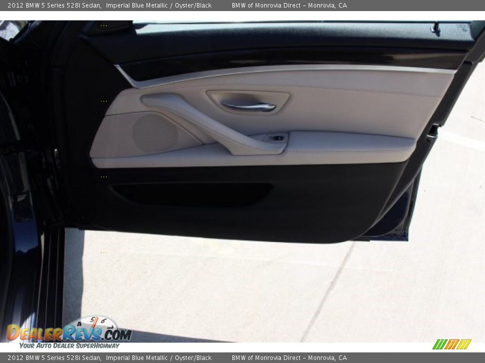2012 BMW 5 Series 528i Sedan Imperial Blue Metallic / Oyster/Black Photo #15