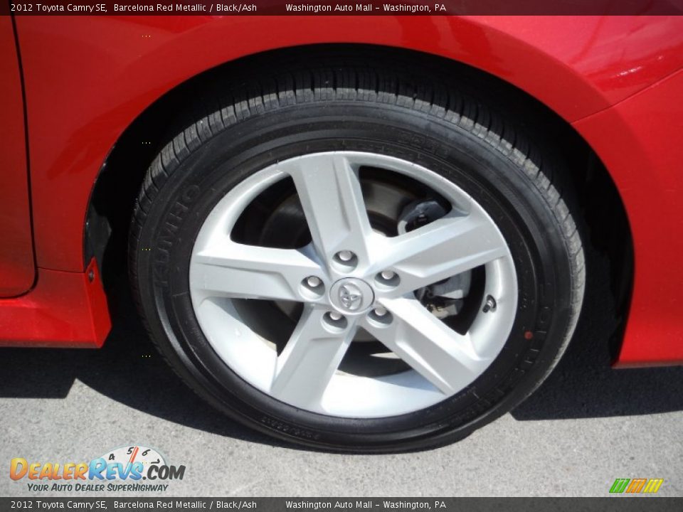 2012 Toyota Camry SE Barcelona Red Metallic / Black/Ash Photo #3