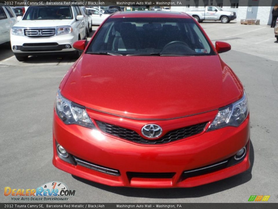 2012 Toyota Camry SE Barcelona Red Metallic / Black/Ash Photo #4