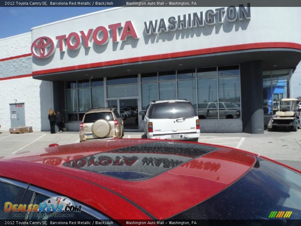 2012 Toyota Camry SE Barcelona Red Metallic / Black/Ash Photo #5
