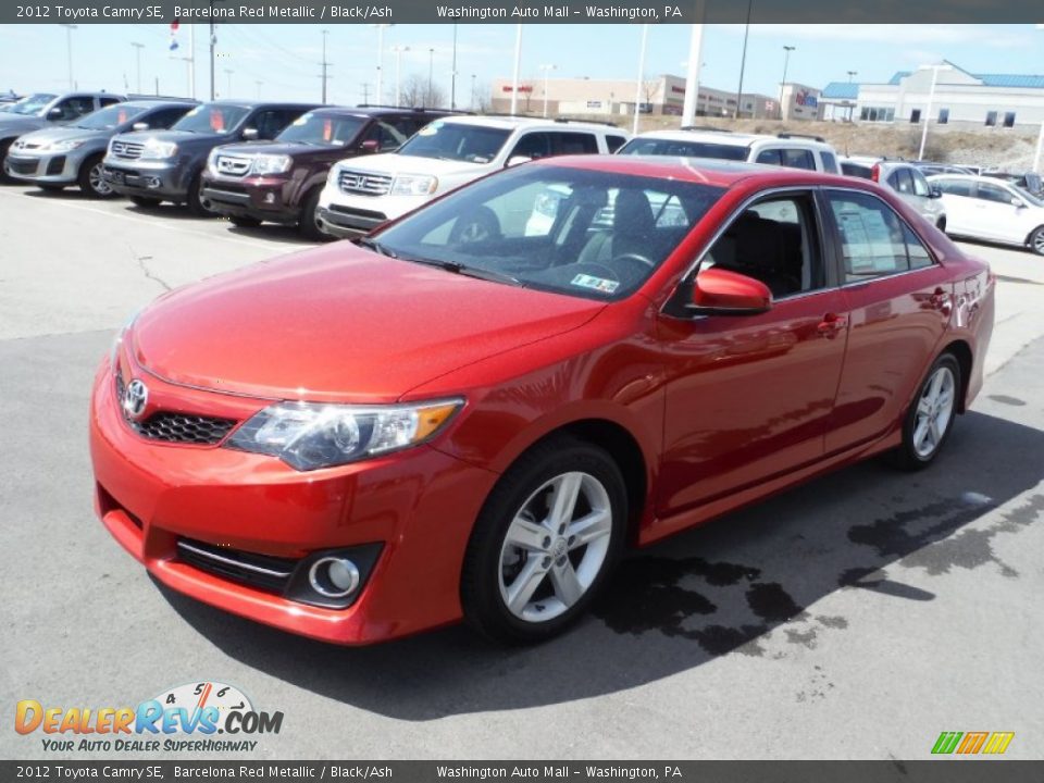 2012 Toyota Camry SE Barcelona Red Metallic / Black/Ash Photo #6