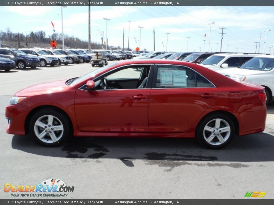 2012 Toyota Camry SE Barcelona Red Metallic / Black/Ash Photo #7